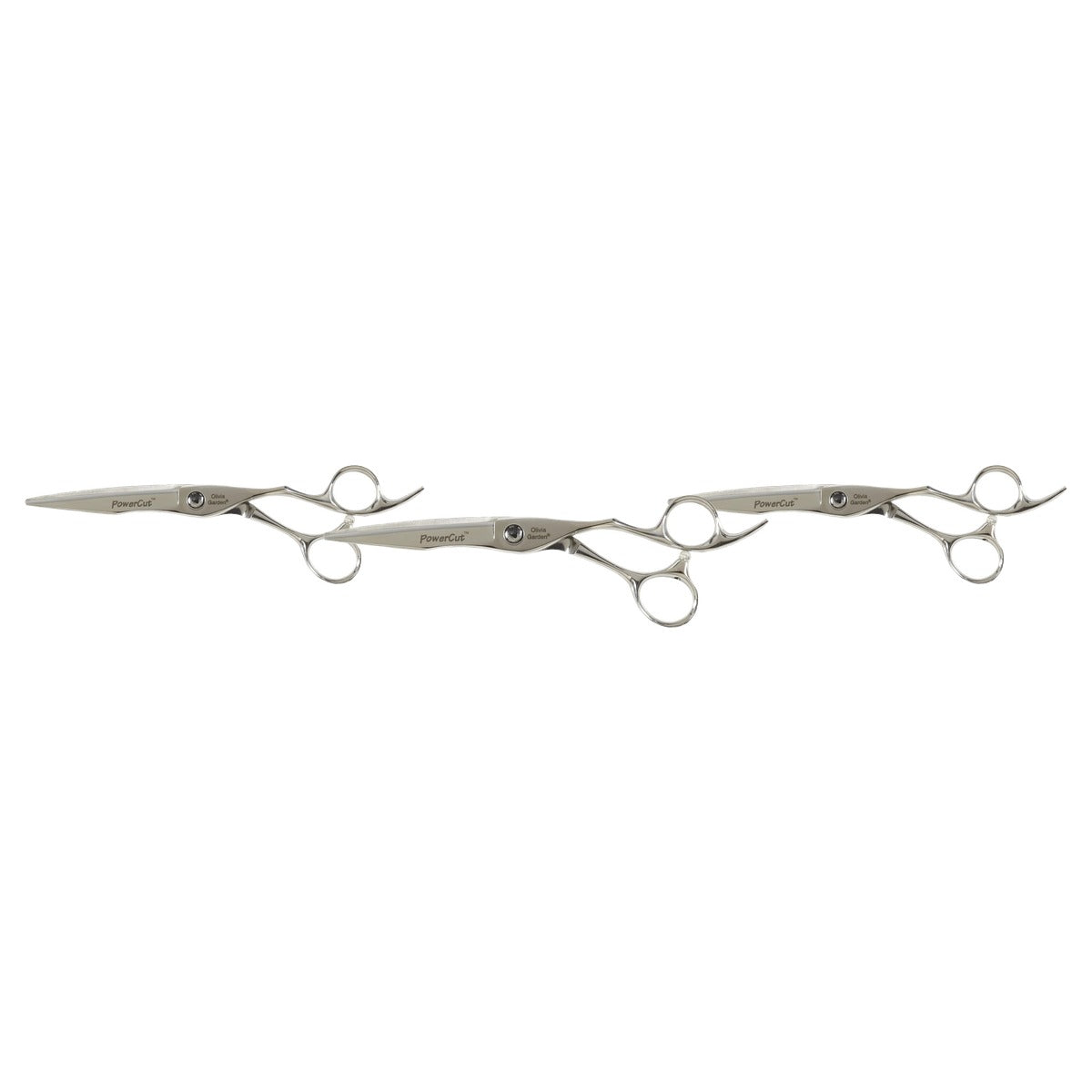 Olivia Garden Haarknipschaar Power Cut 15,2 cm, Rechtshandig - 3-pack