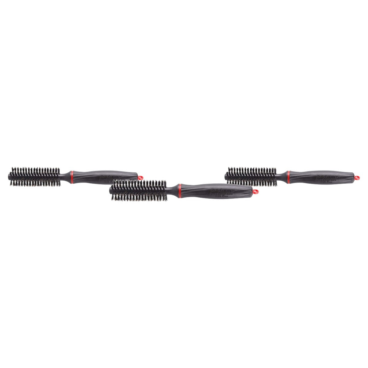 Olivia Garden Ronde Haarborstel Pro Forme 40, 40/75 mm, Wildzwijnhaar - 3-pack