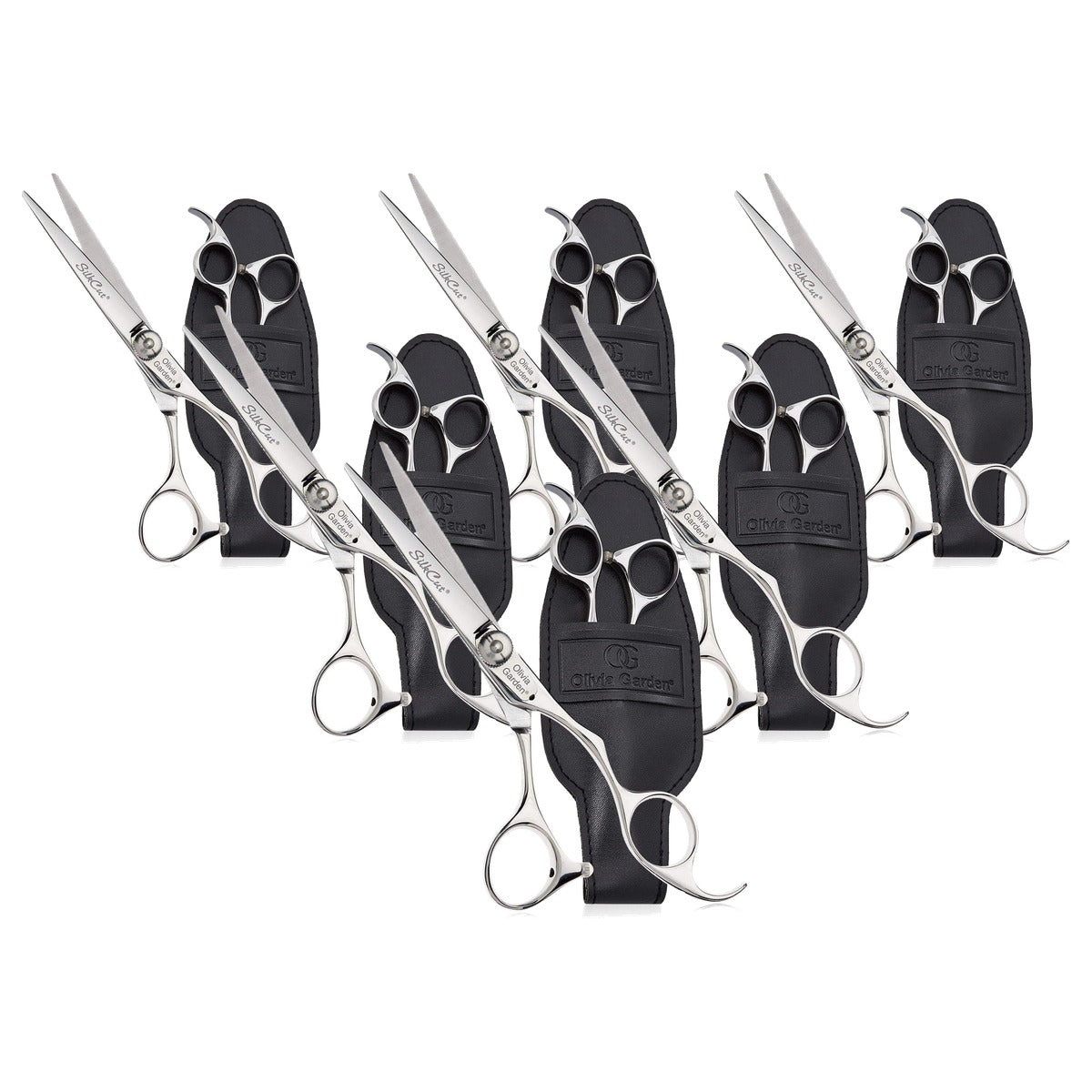 Olivia Garden SilkCut Haarknipschaar 5,75 inch, Rechtshandig - 6-pack