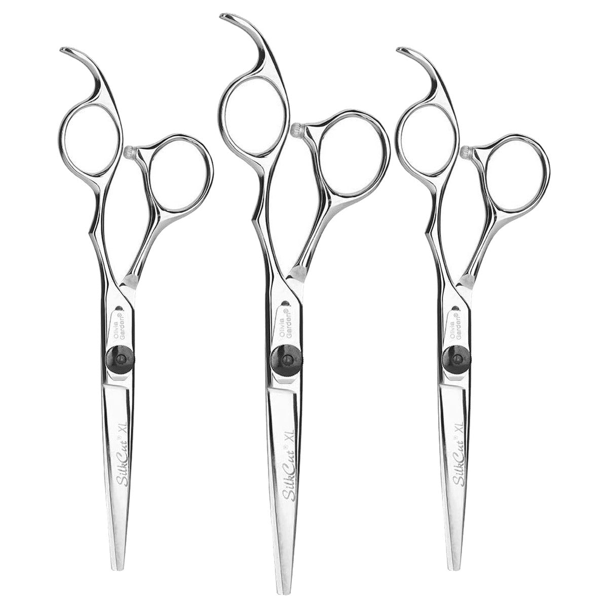 Olivia Garden SilkCut XL Haarknipschaar, 15,24 cm, Rechtshandig - 3-pack