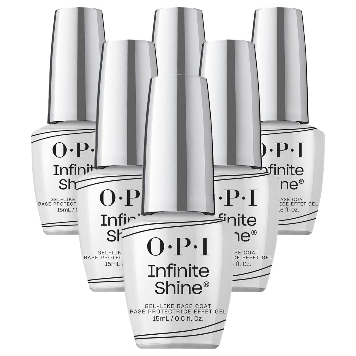 OPI Infinite Shine Base Coat Semi-permanent tot 11 Dagen 15 ml - 6-pack