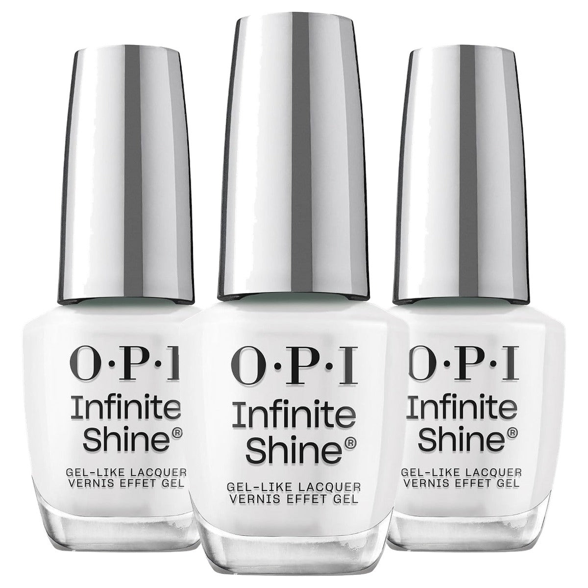 OPI Infinite Shine Funny Bunny Witte Nagellak 15 ml - 3-pack