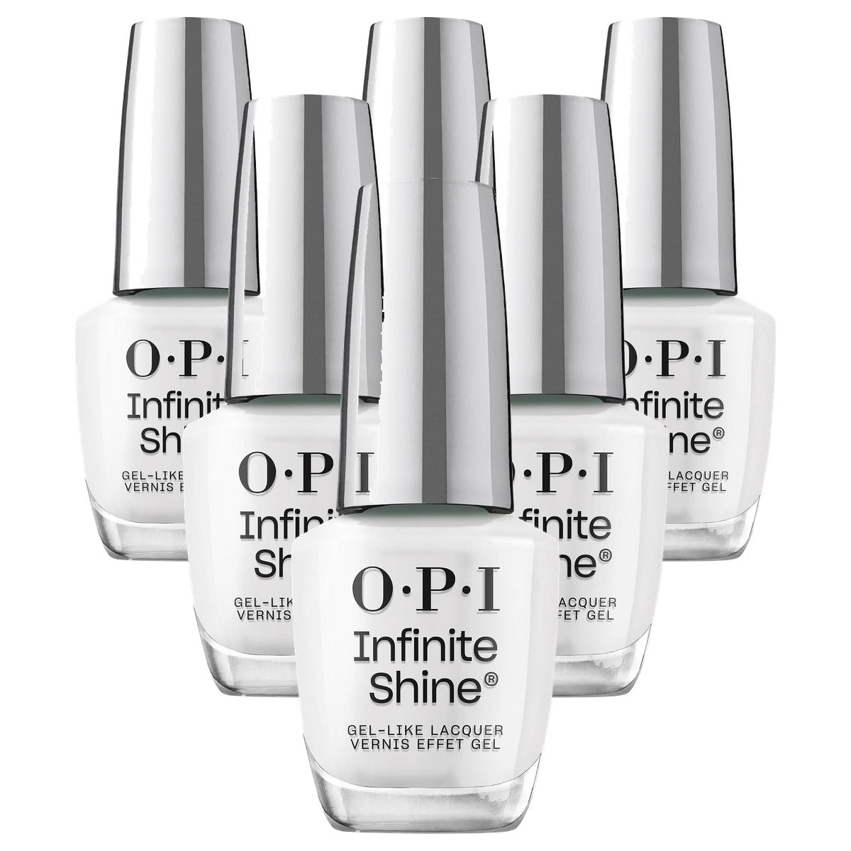 OPI Infinite Shine Funny Bunny Witte Nagellak 15 ml - 6-pack