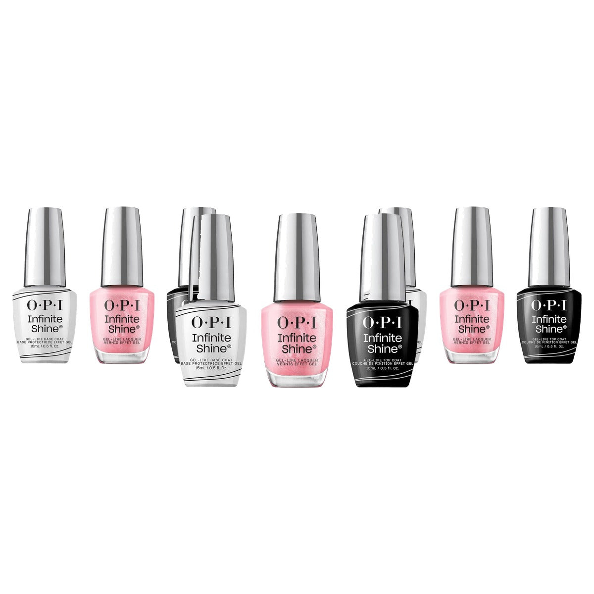 OPI Infinite Shine Set Base Coat + Princesses Rule! + Top Coat 3 x 15 ml - 3-pack