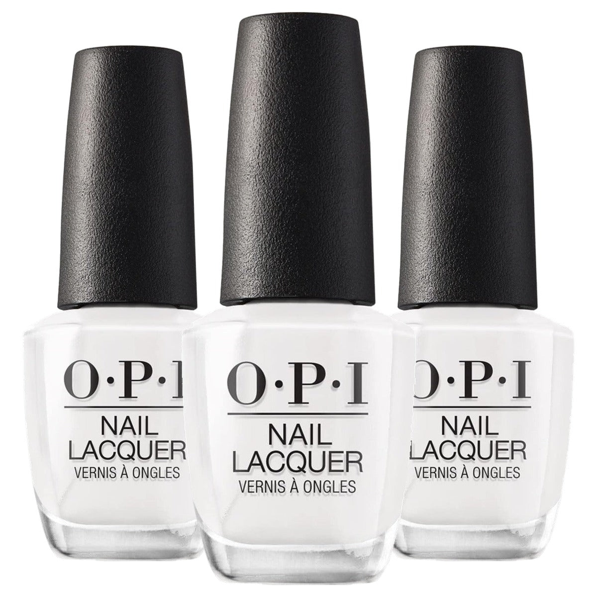 OPI Nail Lacquer Alpine Snow Witte Nagellak 15 ml - 3-pack