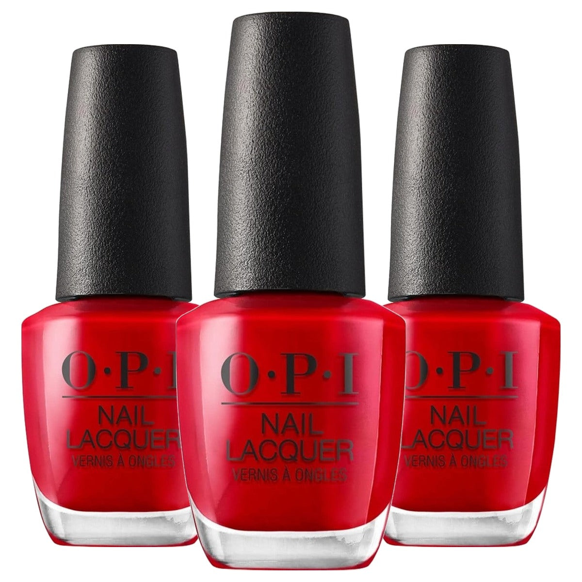 OPI Nail Lacquer Big Apple Red Rode Nagellak 15 ml - 3-pack