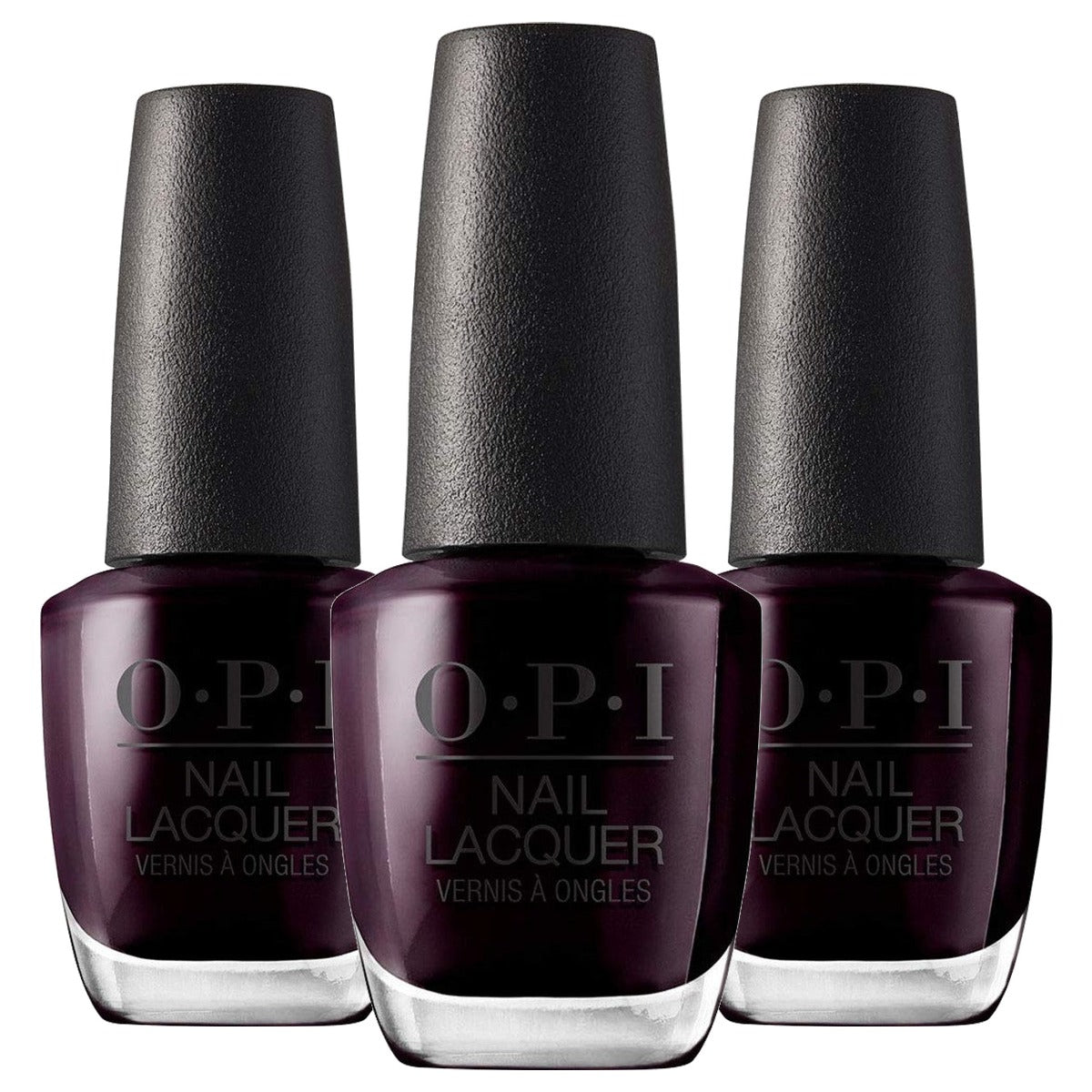 OPI Nail Lacquer Black Cherry Chutney Rood-zwarte Nagellak 15 ml - 3-pack