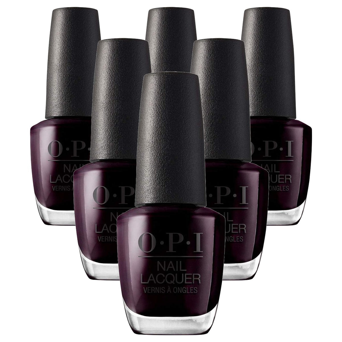 OPI Nail Lacquer Black Cherry Chutney Rood-zwarte Nagellak 15 ml - 6-pack