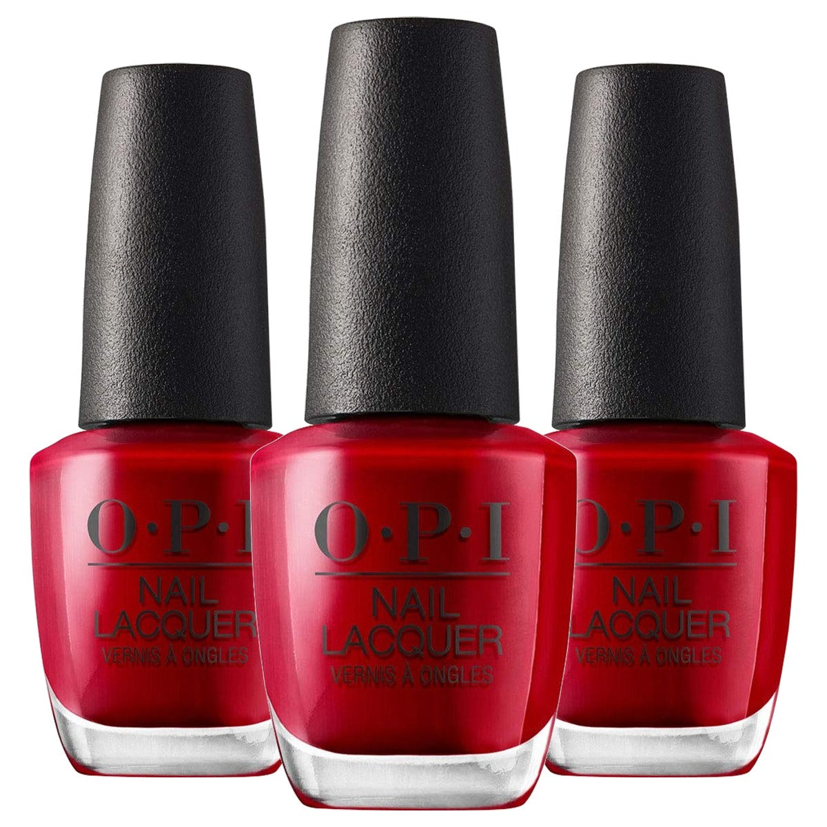 OPI Nail Lacquer Red Hot Rio Nagellak 15 ml - 3-pack