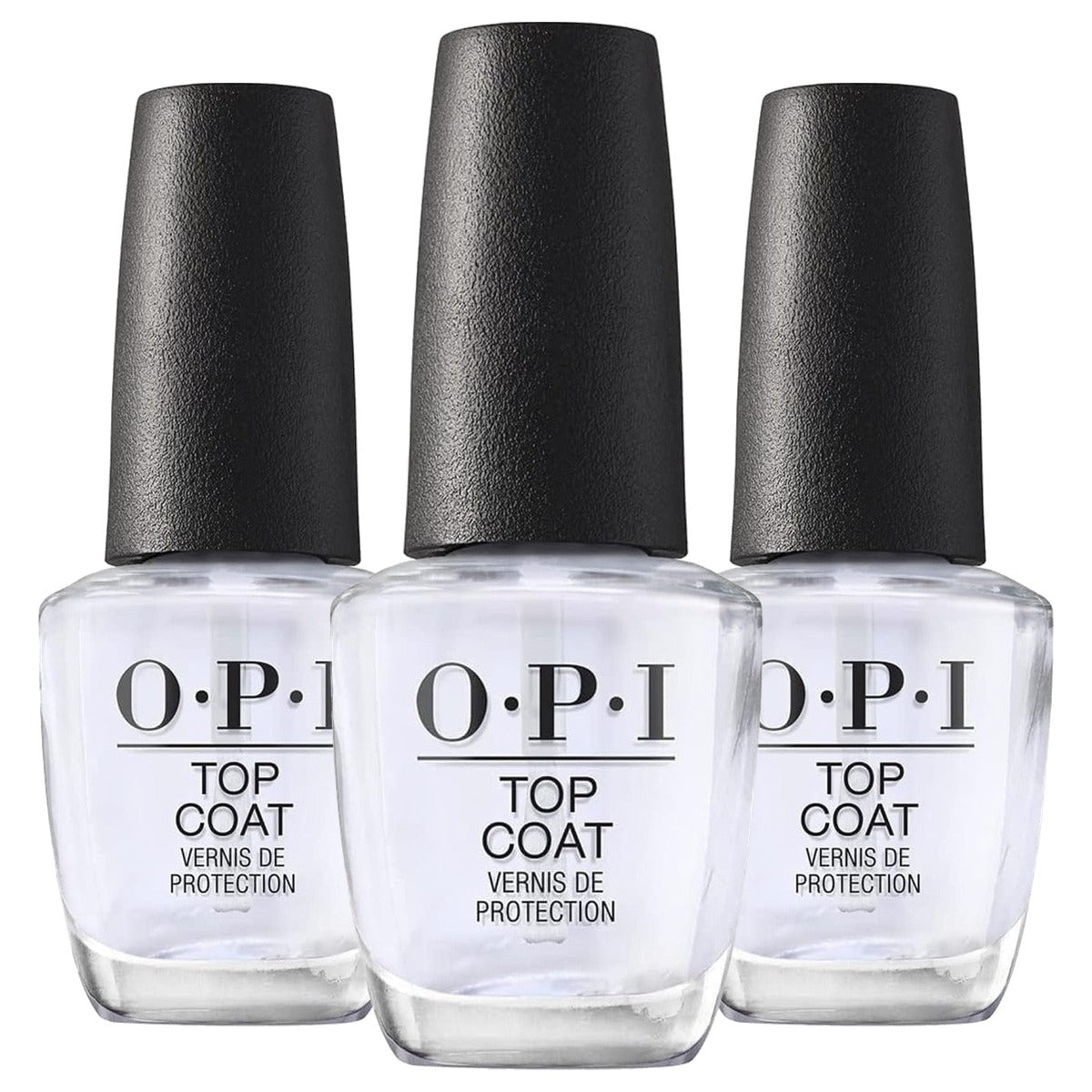 OPI Nail Lacquer Top Coat voor Langere Houdbaarheid 15 ml - 3-pack