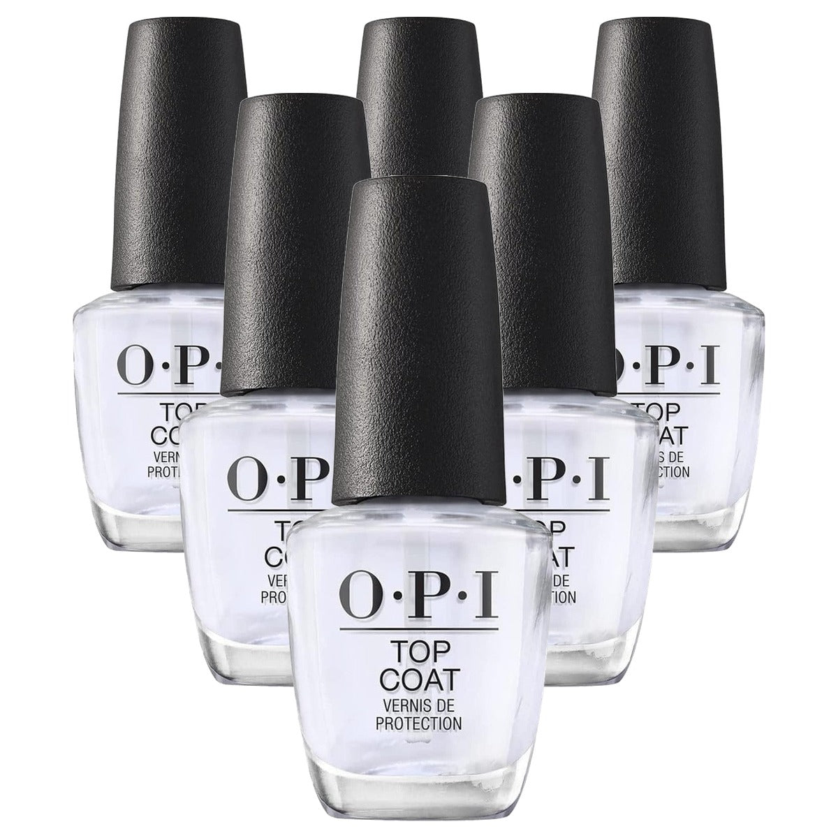 OPI Nail Lacquer Top Coat voor Langere Houdbaarheid 15 ml - 6-pack