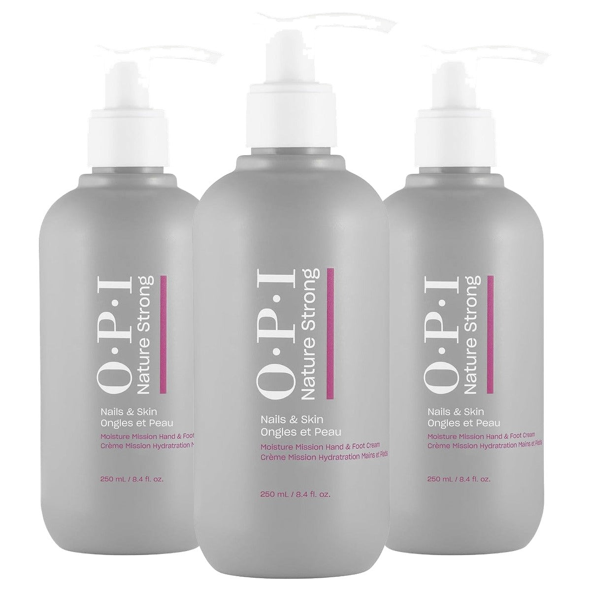 OPI Nature Strong Nails & Skin Moisture Mission Hand- en Voetcrème 250 ml - 3-pack