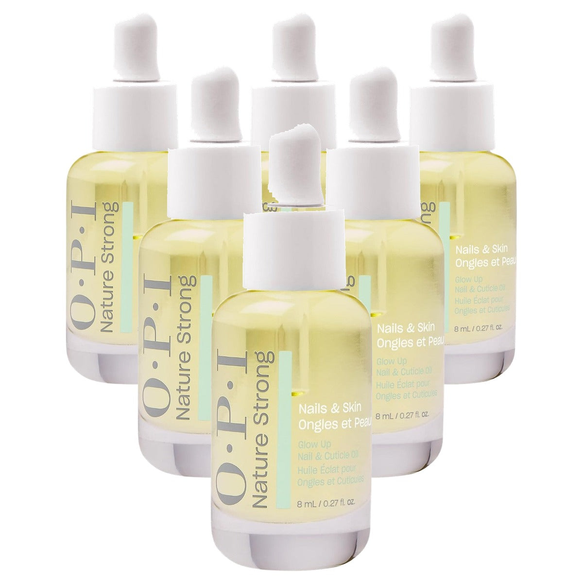 OPI Nature Strong Nails & Skin Glow Up Nagel- en Nagelriemolie 8 ml - 6-pack