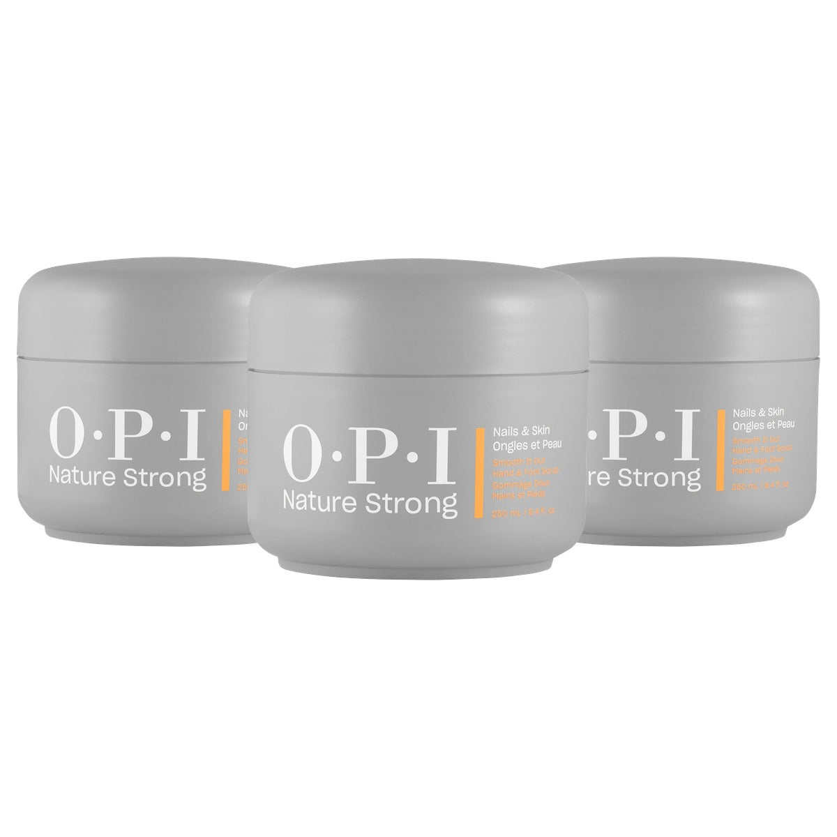 OPI Nature Strong Nails & Skin Hand- en Voetscrub 250 ml - 3-pack