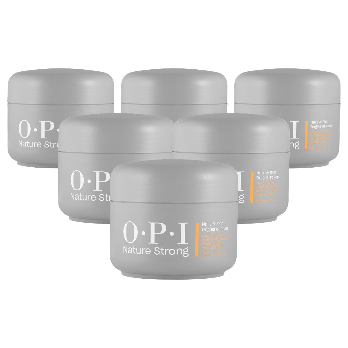 OPI Nature Strong Nails & Skin Hand- en Voetscrub 250 ml - 6-pack