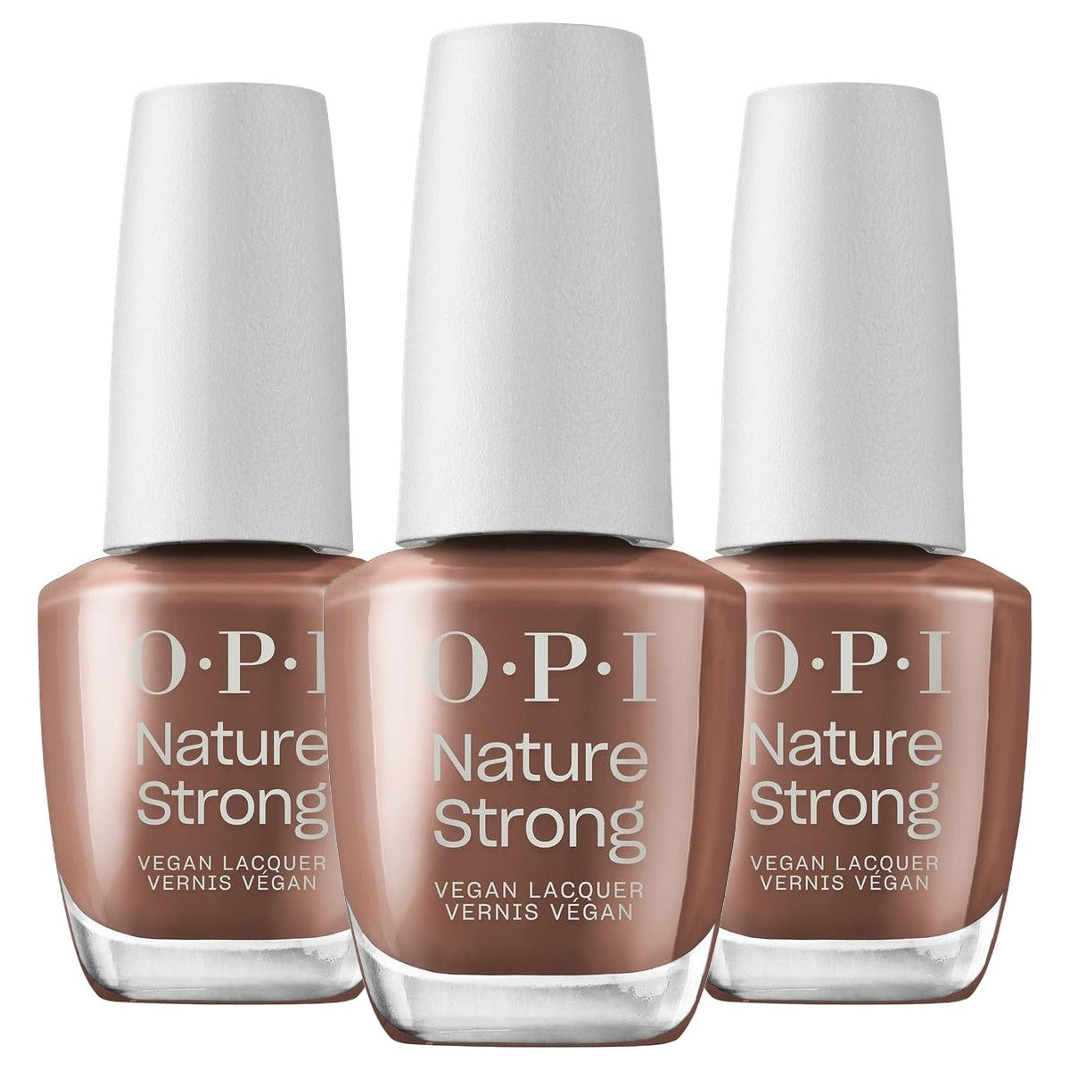 OPI Nature Strong Make My Bark on the World Nagellak Bruin 15 ml - 3-pack