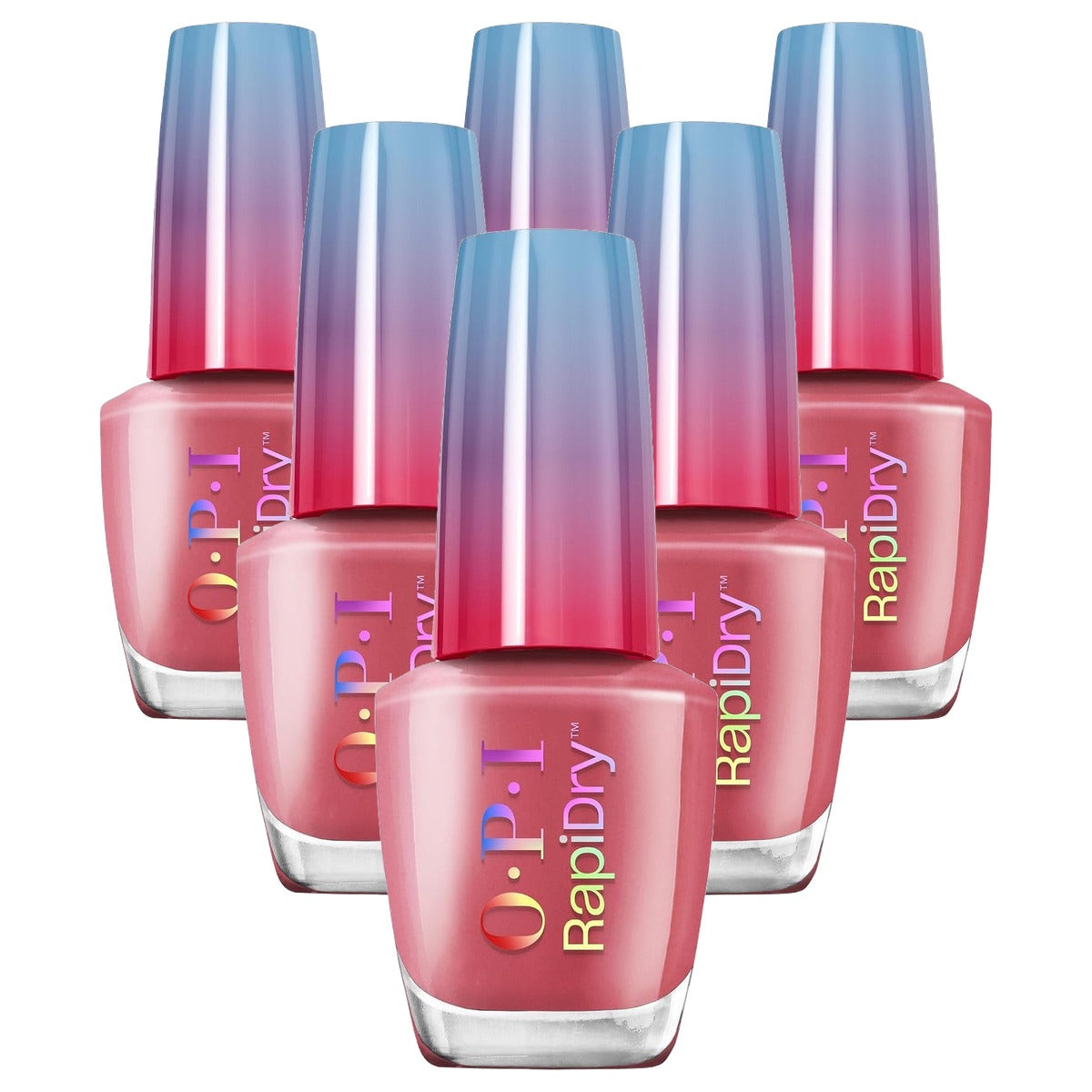 OPI RapiDry Quick-Dry Nagellak in Verschillende Kleuren 9 ml - 6-pack