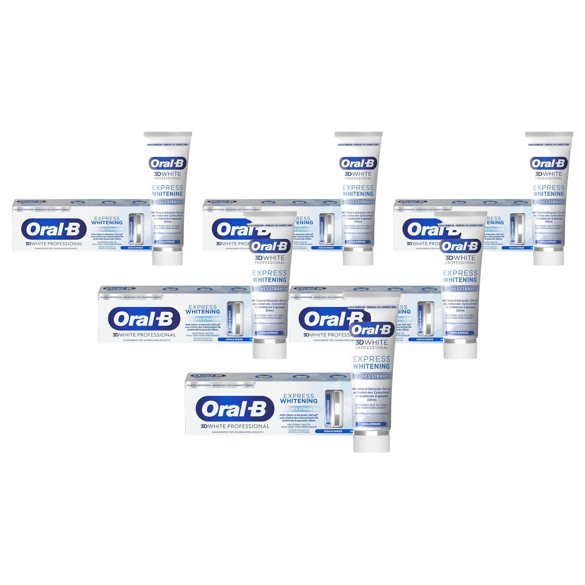 Oral-B 3D WHITE Professional Tandpasta Express Whitening 6 x 75 ml - Voordeelverpakking