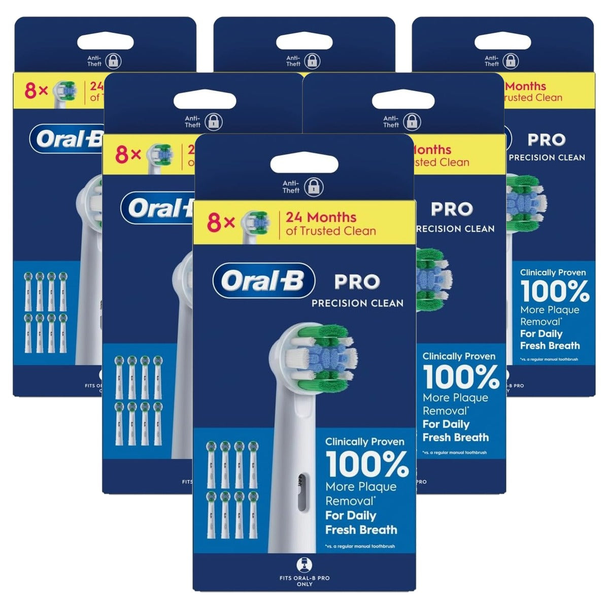 Oral-B Pro Precision Clean Opzetborstels 6 x 8 stuks - Voordeelverpakking