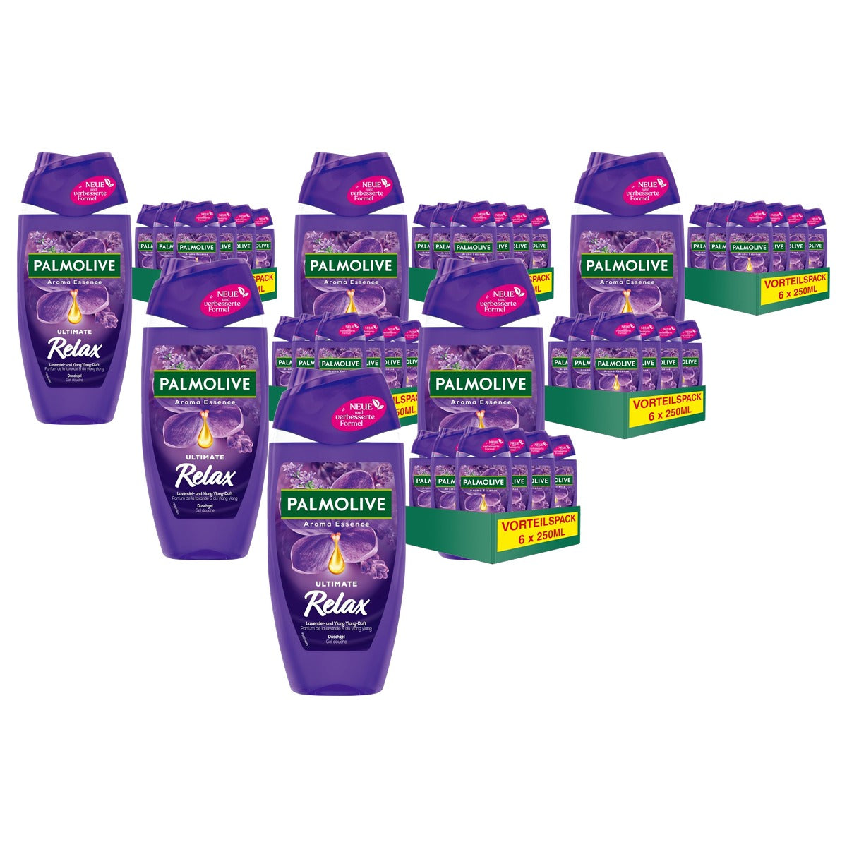 Palmolive Aroma Essence Ultimate Relax douchegel 250 ml x 6 6 x 250 ml - Voordeelverpakking