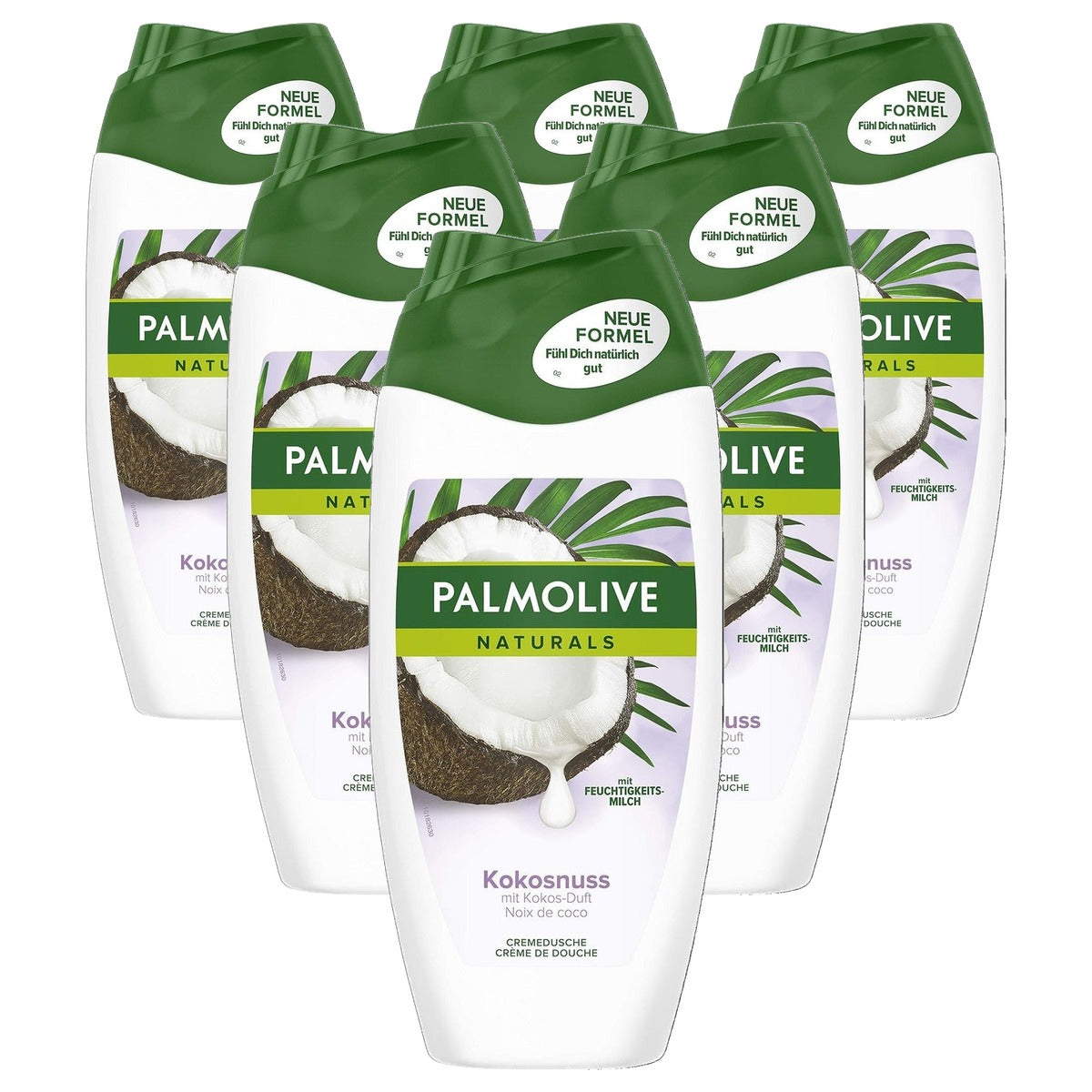 Palmolive Naturals kokosnoot crèmedouche 6 x 250 ml - Voordeelverpakking