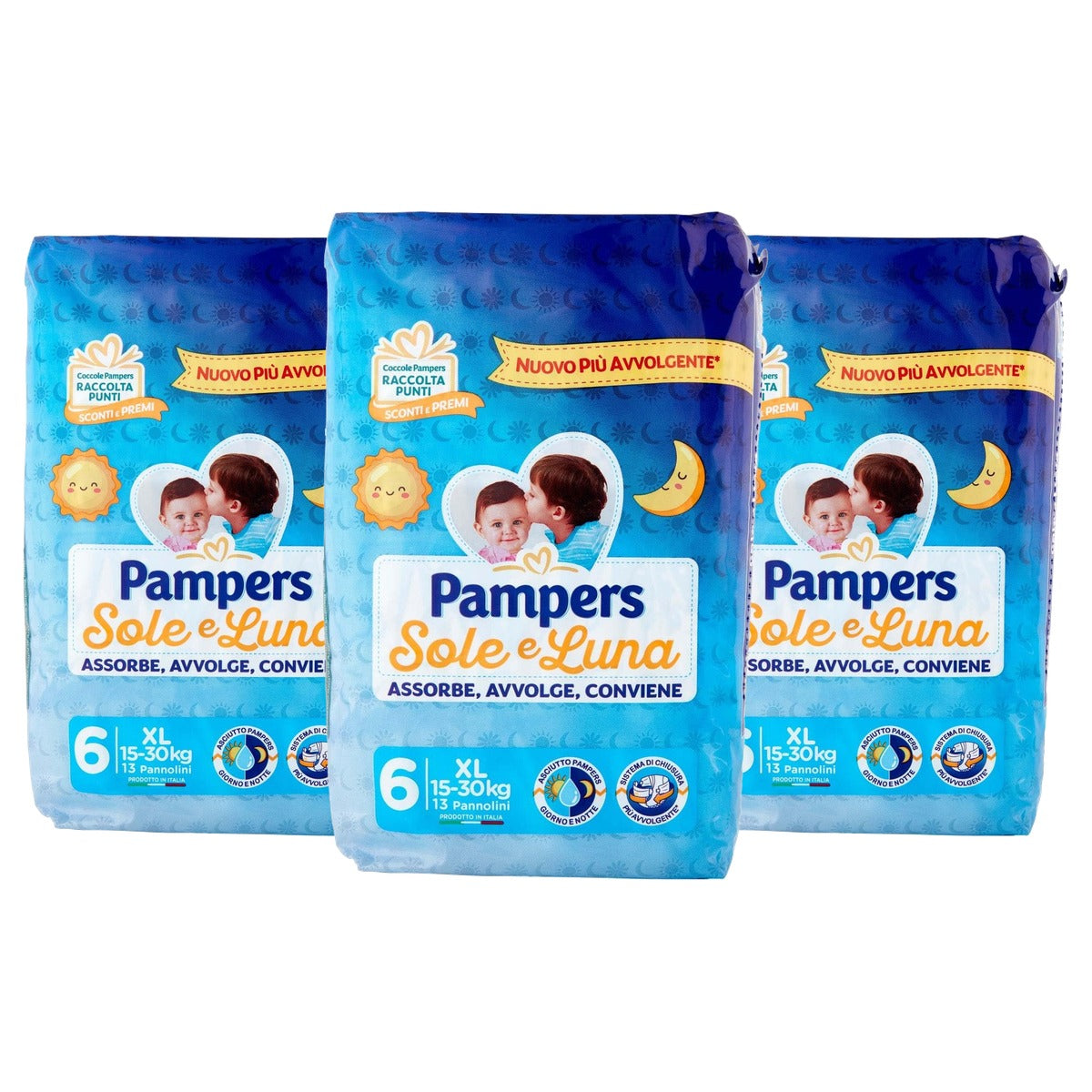 Pampers 13 x zon en maan - 3-pack