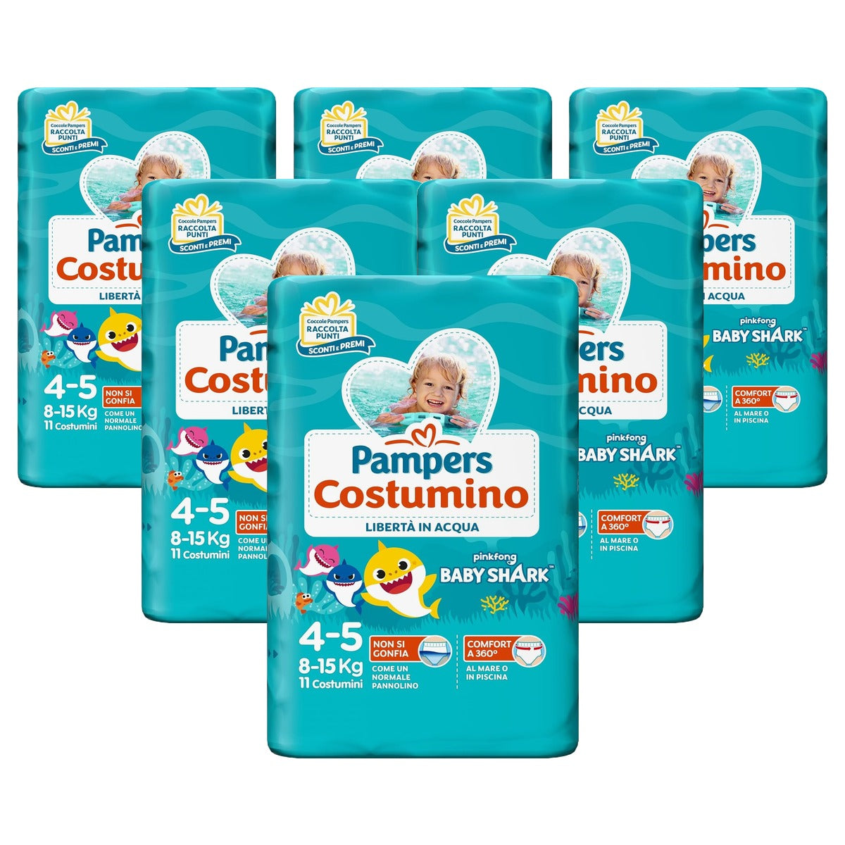 Pampers the costumo 22 luiers maat 4 (8) 6 x 15 kg - Voordeelverpakking