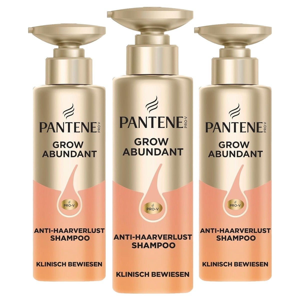 Pantene Grow Abundant Anti-haaruitval shampoo 3 x 290 ml - Voordeelverpakking