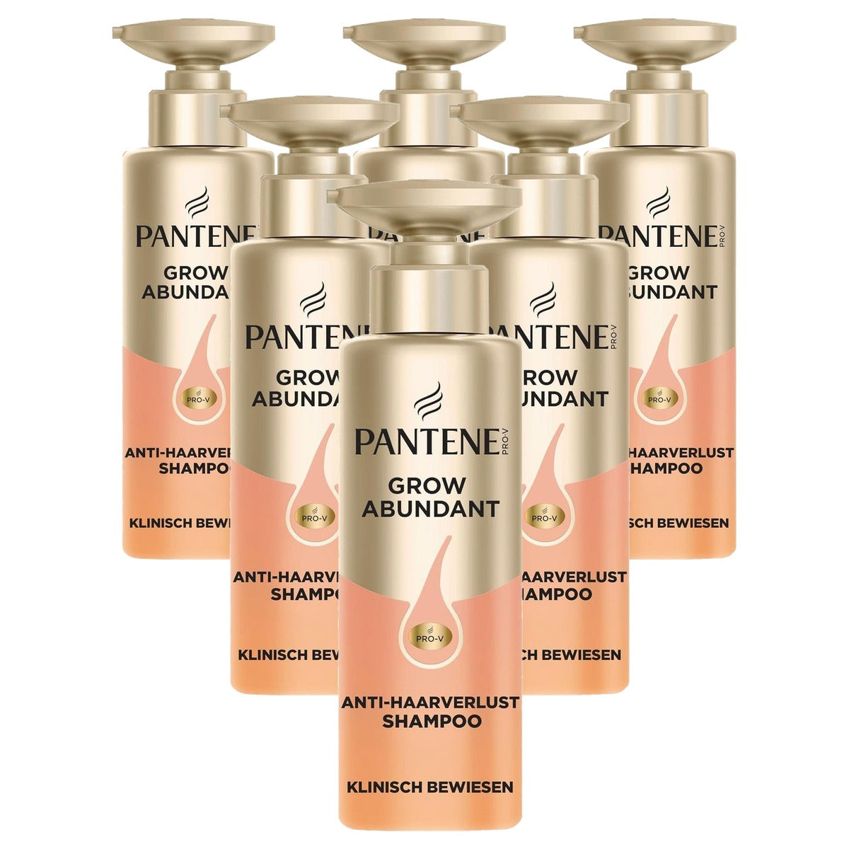 Pantene Grow Abundant Anti-haaruitval shampoo 6 x 290 ml - Voordeelverpakking