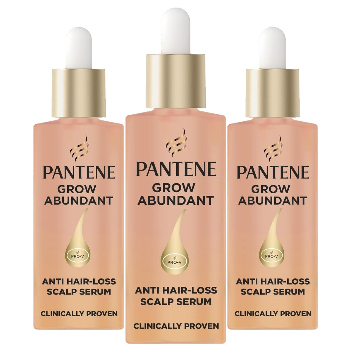 Pantene Grow Abundant Haaruitval Serum voor Dames 3 x 60 ml - Voordeelverpakking