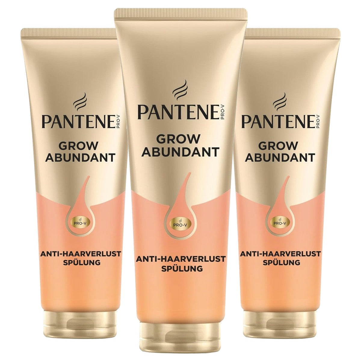 Pantene Pro-V Grow Abundant verzorgende spoeling 3 x 250 ml - Voordeelverpakking