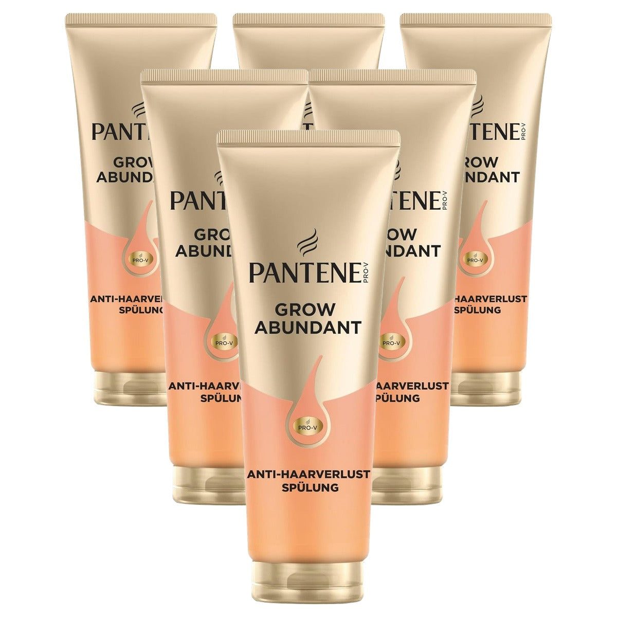 Pantene Pro-V Grow Abundant verzorgende spoeling 6 x 250 ml - Voordeelverpakking