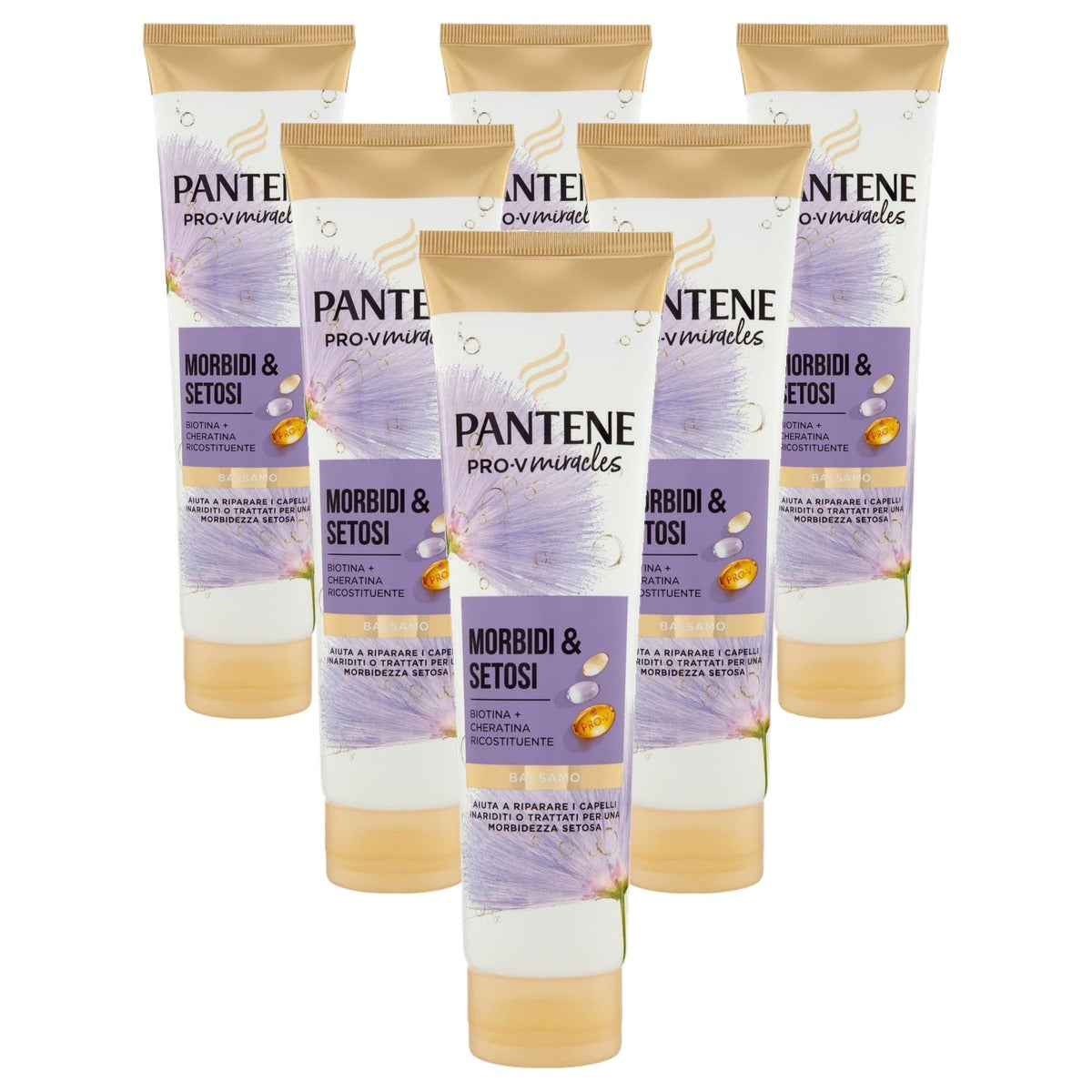 Pantene Pro-V Miracles Zachte & Zijdeachtige Conditioner 6 x 160 ml - Voordeelverpakking