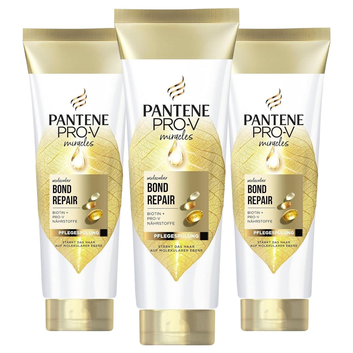 Pantene Pro-V Molecular Bond Repair verzorgende spoeling 3 x 160 ml - Voordeelverpakking