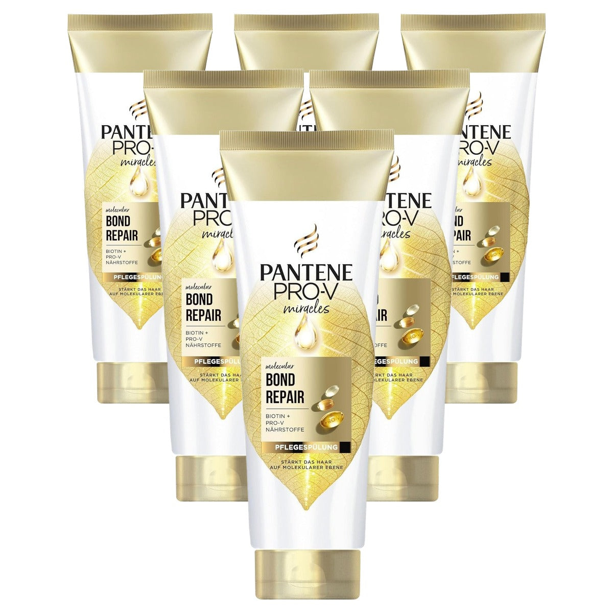 Pantene Pro-V Molecular Bond Repair verzorgende conditioner 6 x 160 ml - Voordeelverpakking