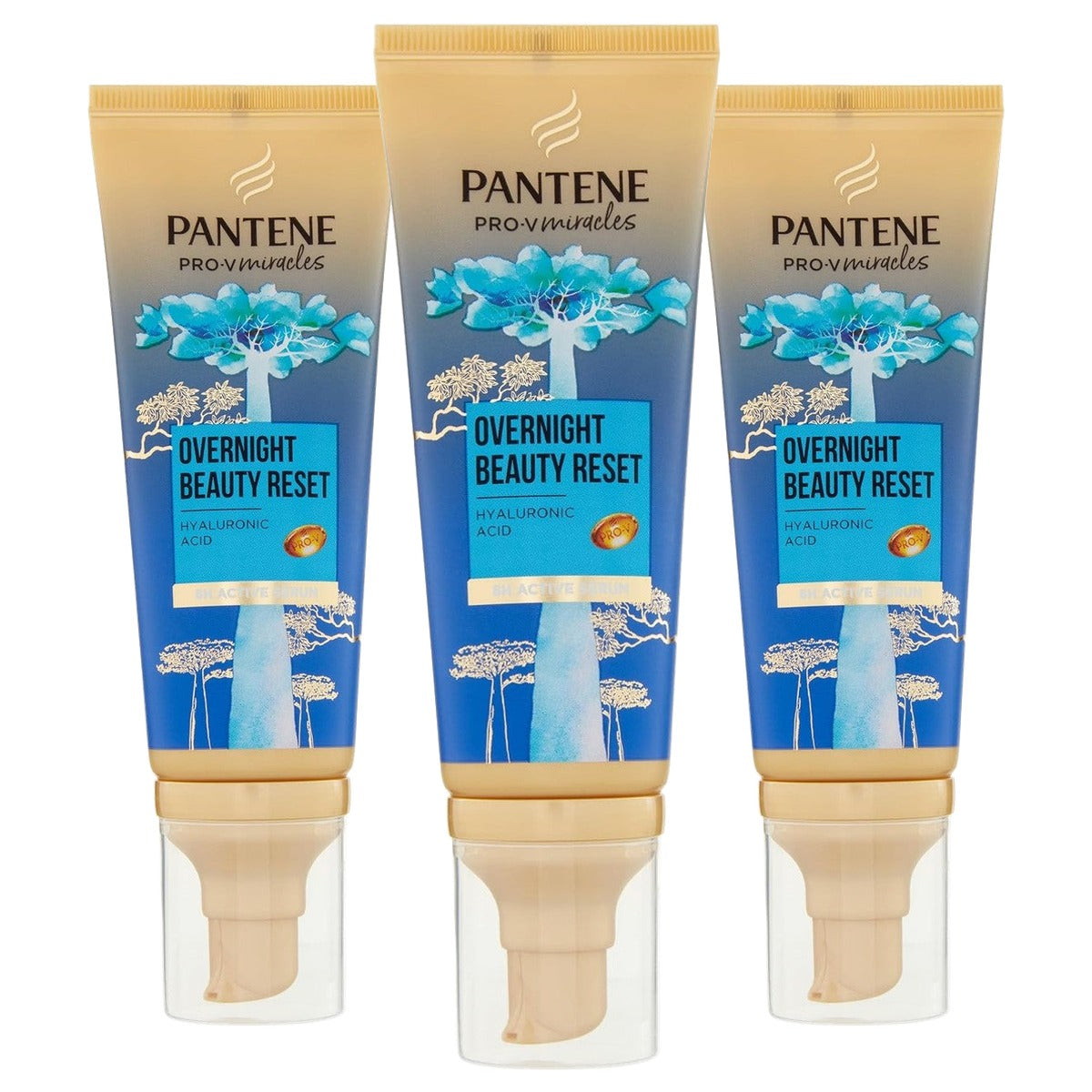 Pantene Pro-V Nachtserum Vocht & Glans met biotine 3 x 70 ml - Voordeelverpakking