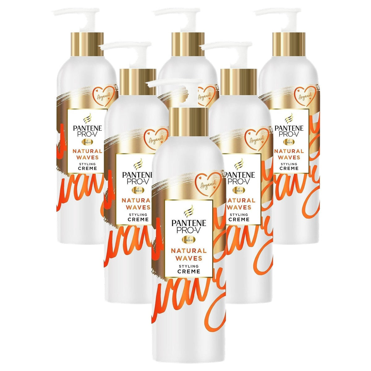 Pantene Pro-V Natural Waves Styling Crème 6 x 235 ml - Voordeelverpakking