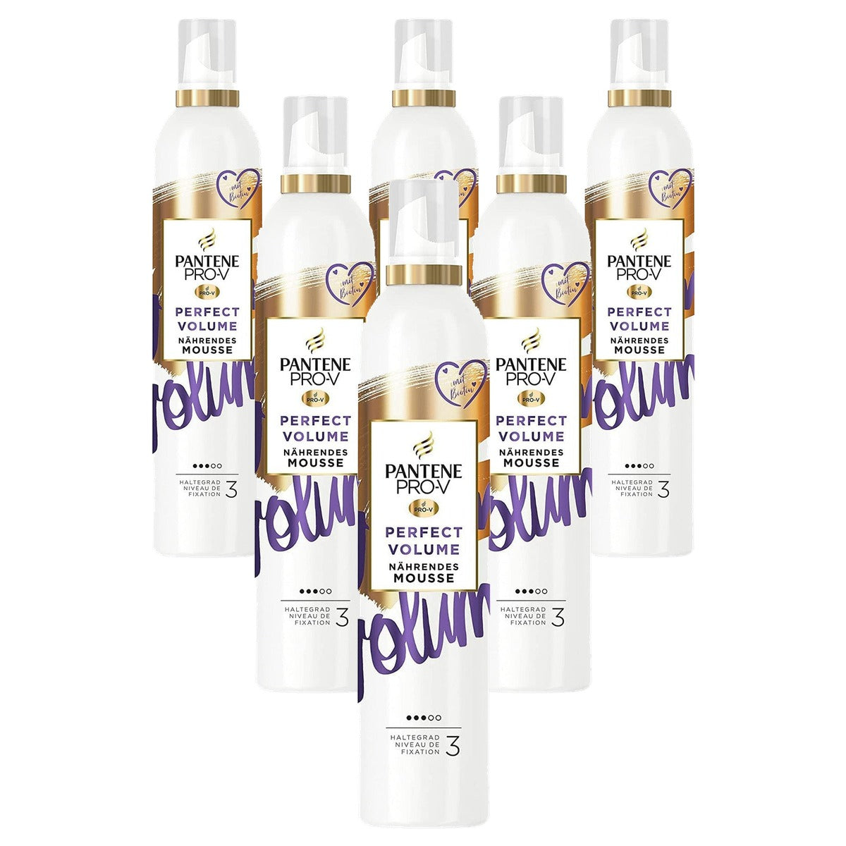 Pantene Pro-V Perfect Volume voedende mousse 6 x 200 ml - Voordeelverpakking