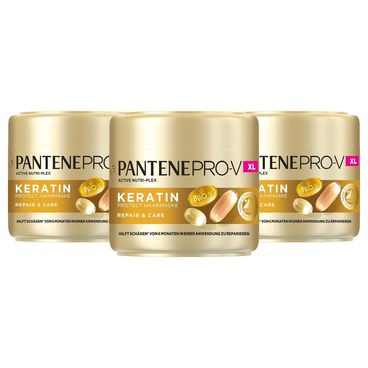 Pantene Pro-V Repair & Care Keratine Protect haarmasker 3 x 500 ml - Voordeelverpakking