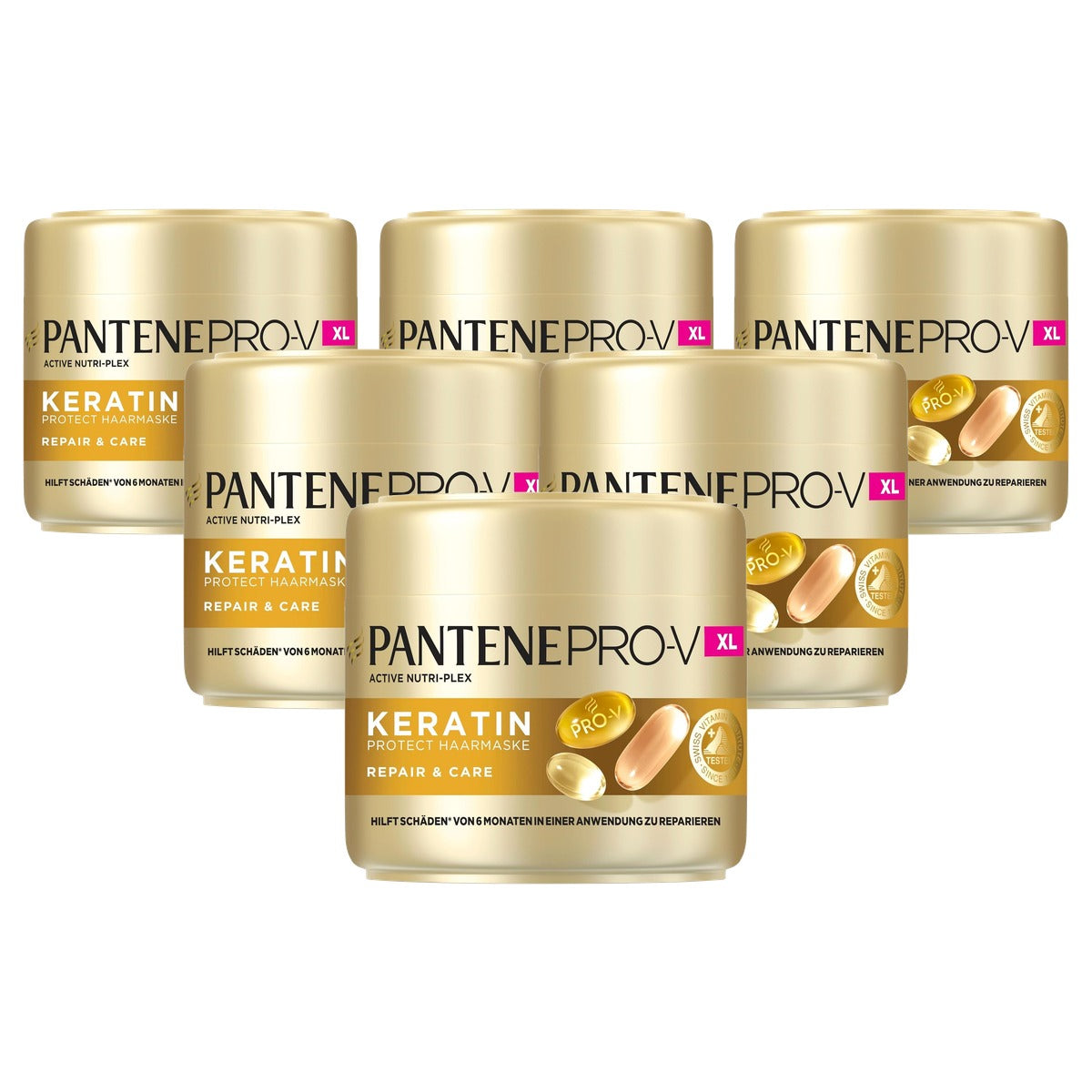 Pantene Pro-V Repair & Care Keratine Protect haarmasker 6 x 500 ml - Voordeelverpakking