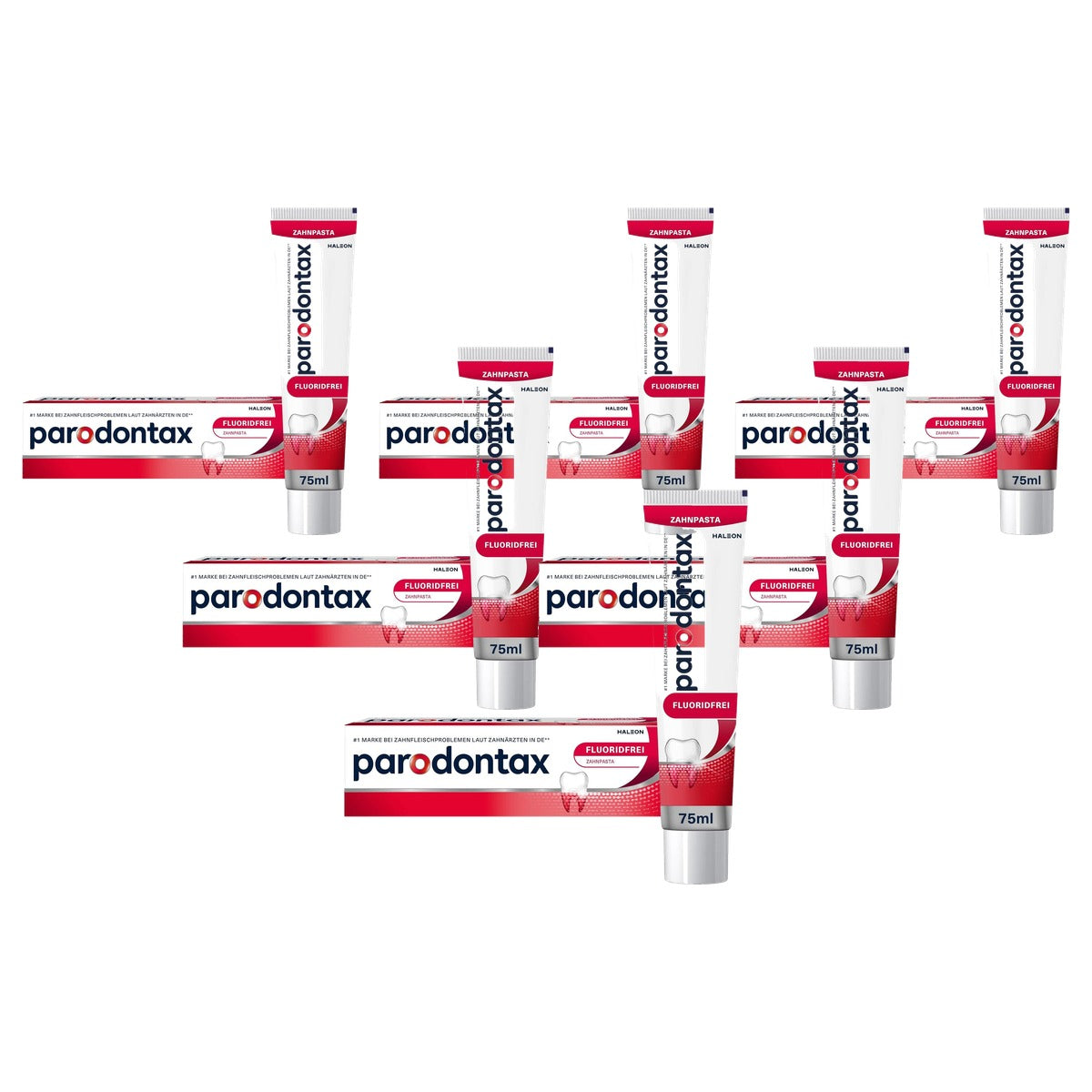 Parodontax Classic fluoridevrije tandpasta 6 x 75 ml - Voordeelverpakking