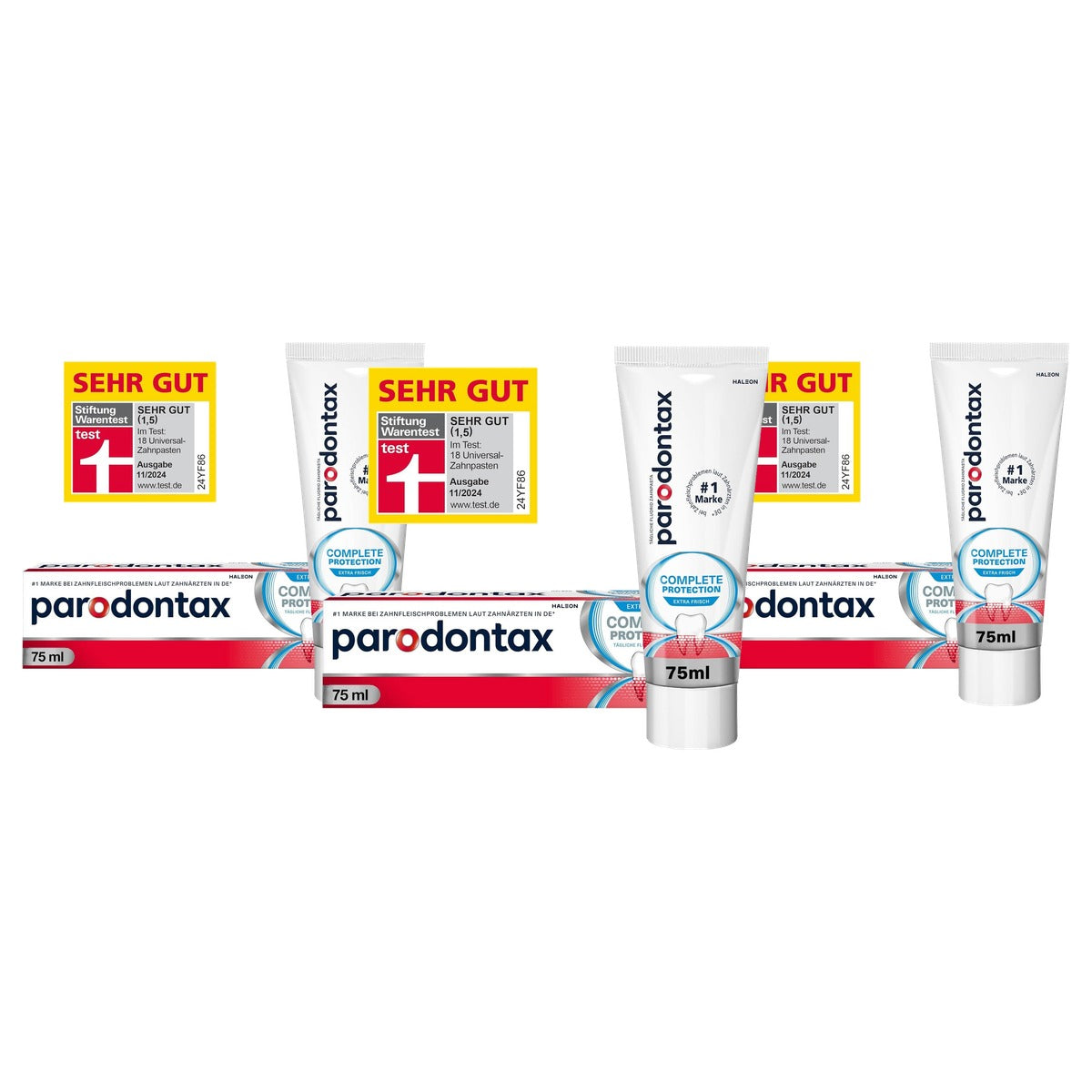 Parodontax Complete Protection Extra Fresh tandpasta 3 x 75 ml - Voordeelverpakking