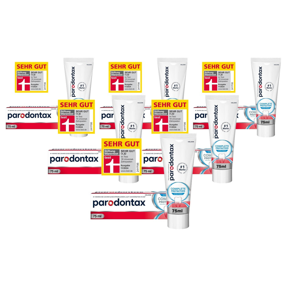Parodontax Complete Protection Extra Fresh tandpasta 6 x 75 ml - Voordeelverpakking