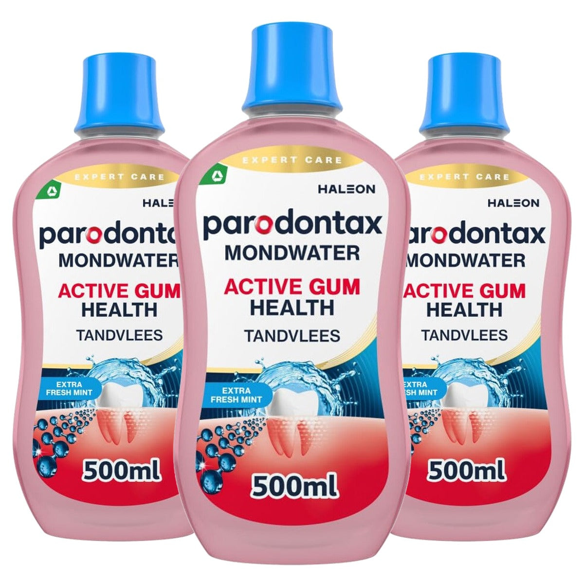 Parodontax Daily Care Mondwater Extra Fresh 3 x 500 ml - Voordeelverpakking