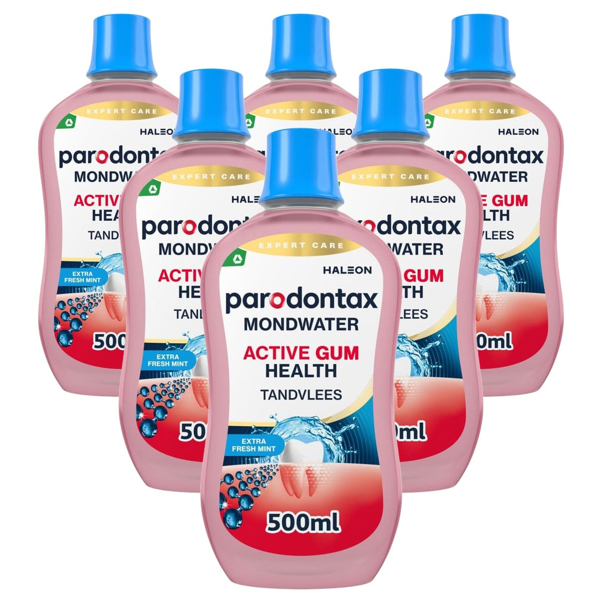 Parodontax Daily Care Mondwater Extra Fresh 6 x 500 ml - Voordeelverpakking