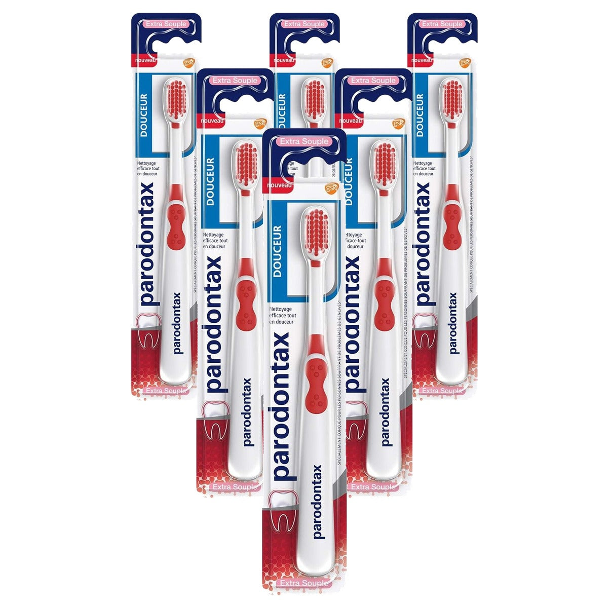 Parodontax Douceur Extra Soft Tandenborstel 6 x 1 stuk - Voordeelverpakking
