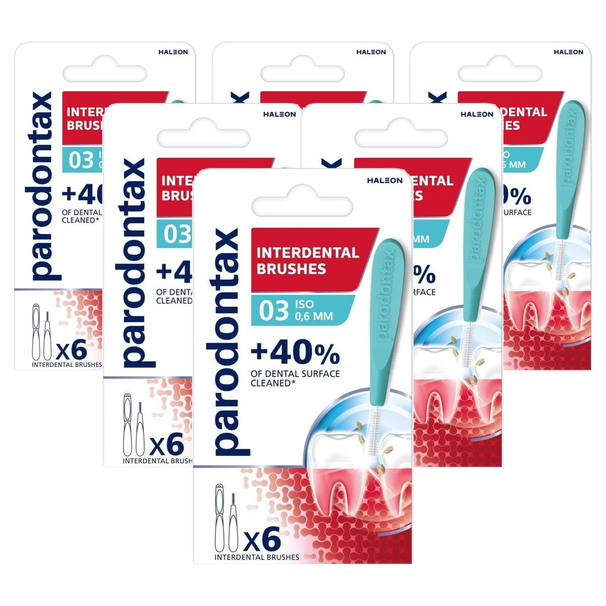 Parodontax Interdentale borstels (0,6 mm) X6 - 6-pack