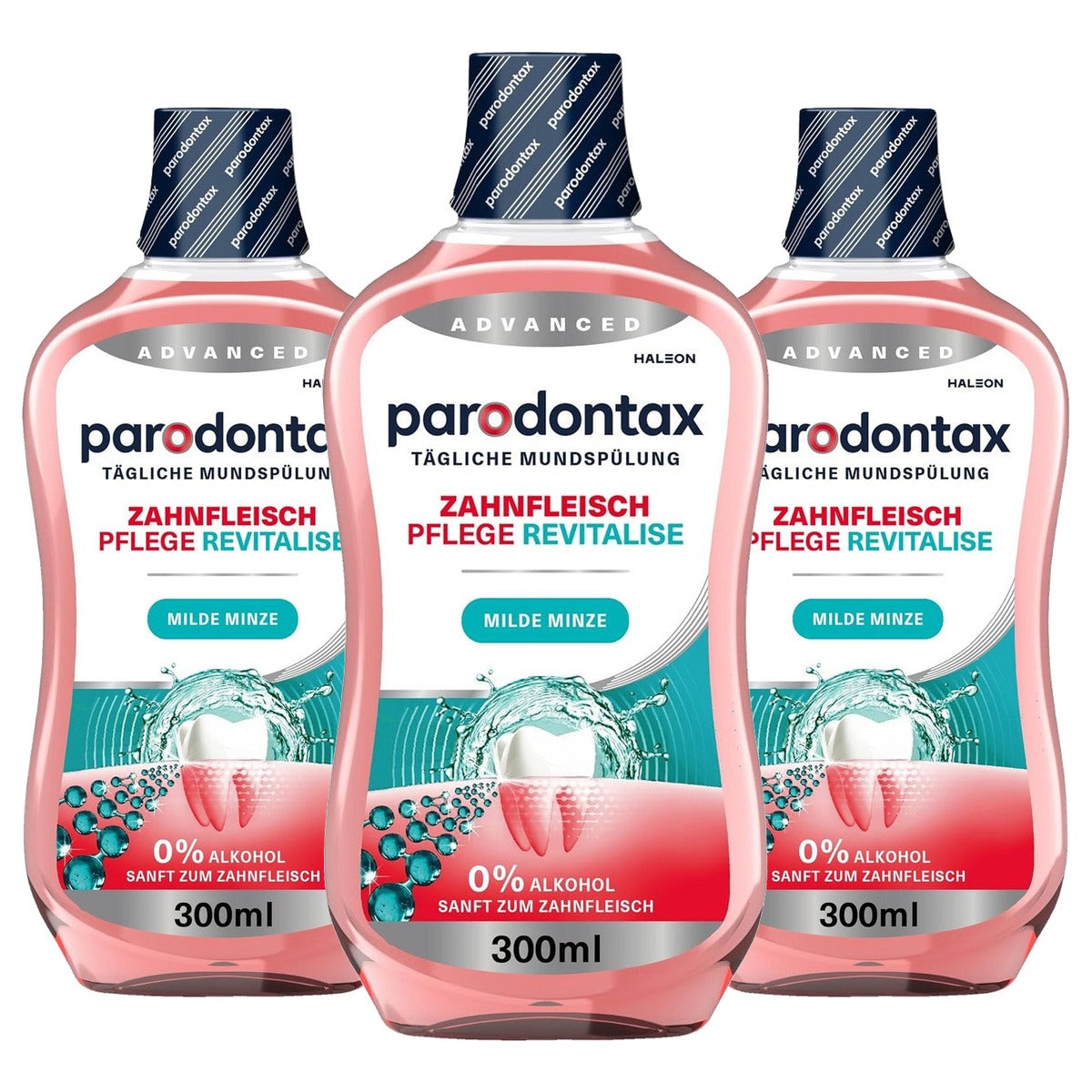 Parodontax Mondspoeling Tandvleesverzorging Revitalise 3 x 300 ml - Voordeelverpakking