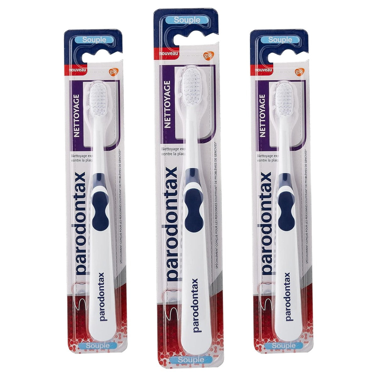 Parodontax Tandenborstel Zachte Reiniging - 3-pack