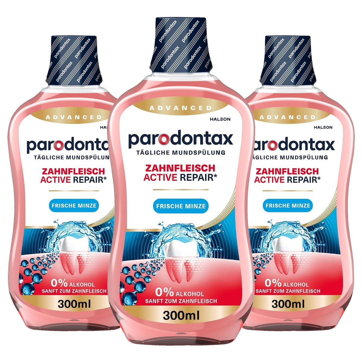 Parodontax Tandvlees Active Repair mondspoeling 3 x 300 ml - Voordeelverpakking